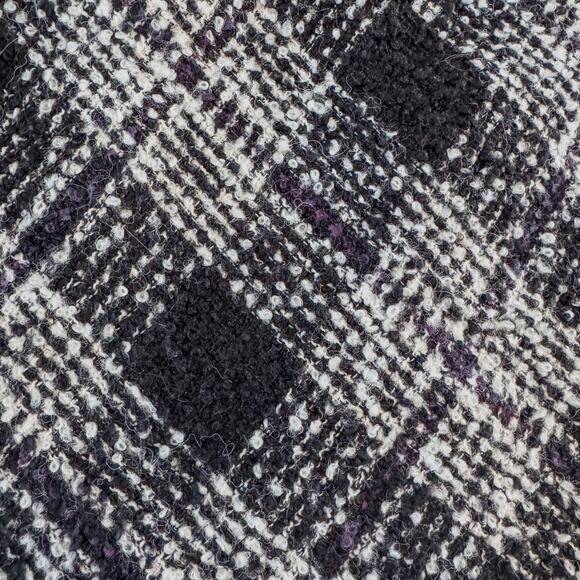 Antonio Melani, Black & White Plaid Tweed Pencil Skirt/Mini Skirt, Women's 6 - Picture 4 of 11